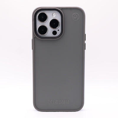 iPhone 15 pro Hülle - durchsichtig grau - nachhaltig