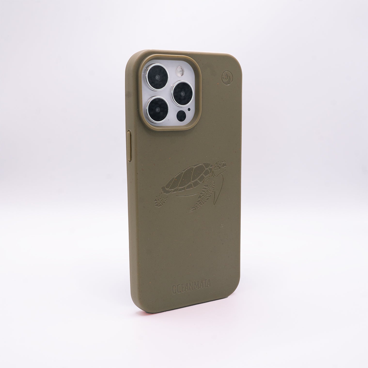 iPhone 13 mini Hülle - grün - "TURTLE" - nachhaltig – Ansicht 3