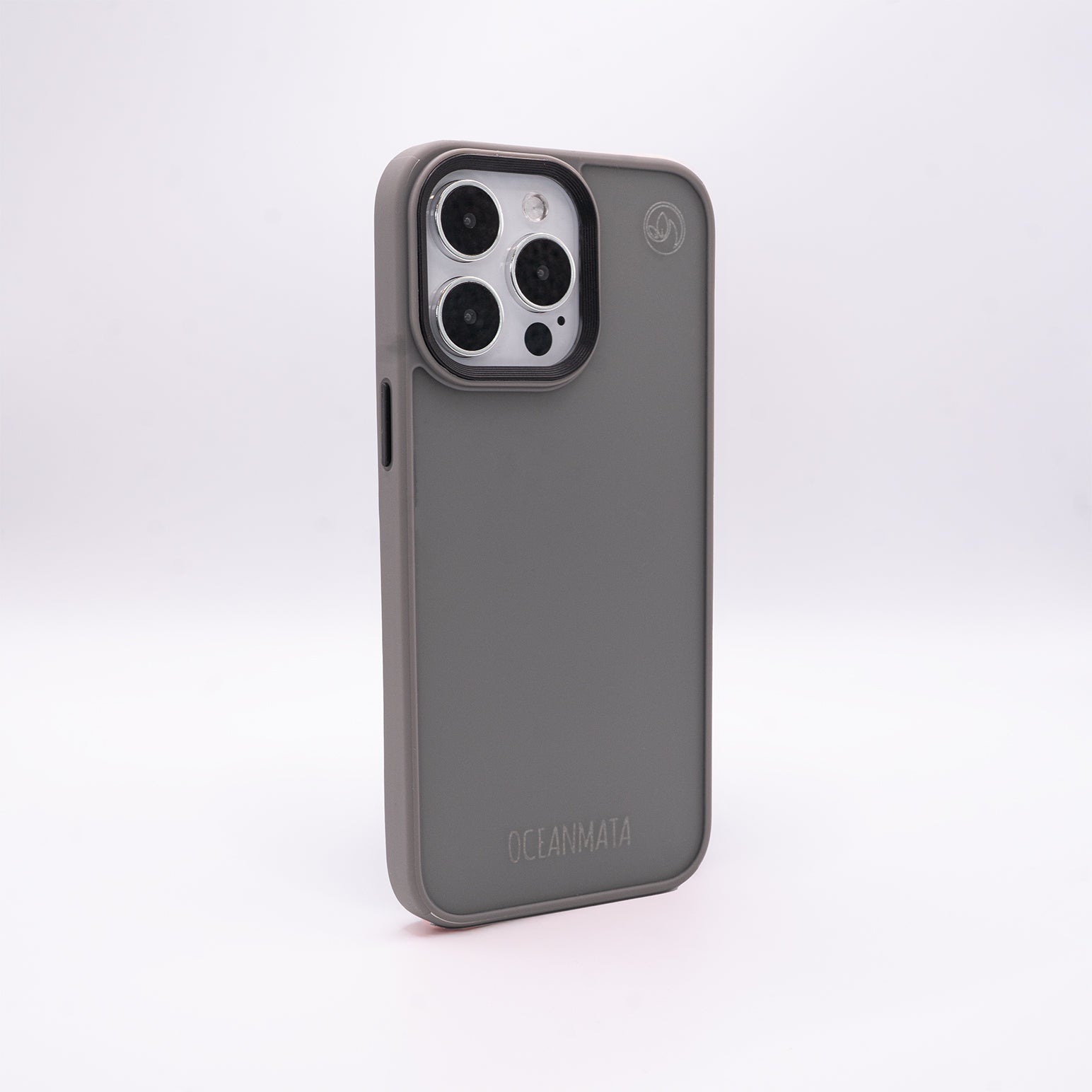 iPhone 16 pro max Hülle - durchsichtig grau - nachhaltig – Ansicht 2