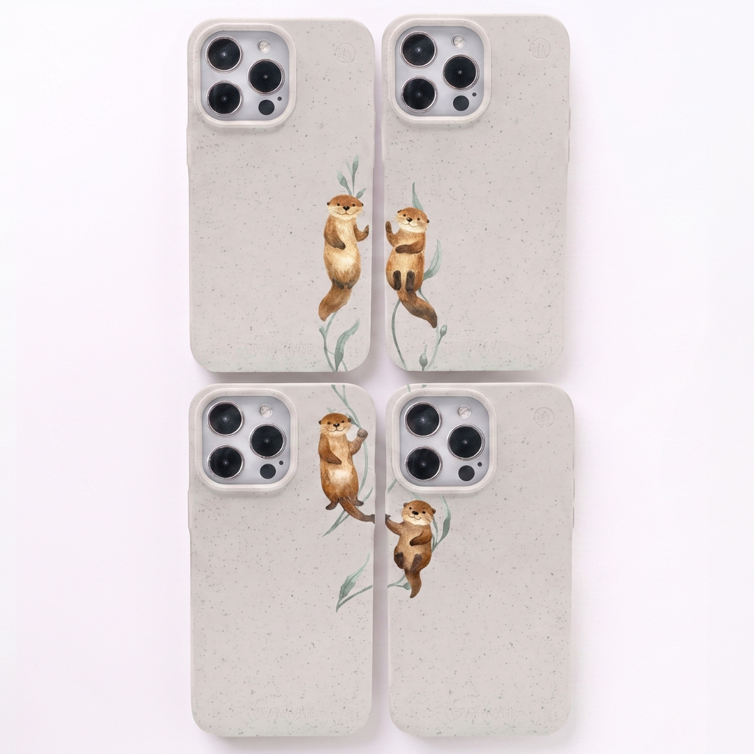 Nachhaltige Apple iPhone Hülle "Partner Case - OtterFamily"