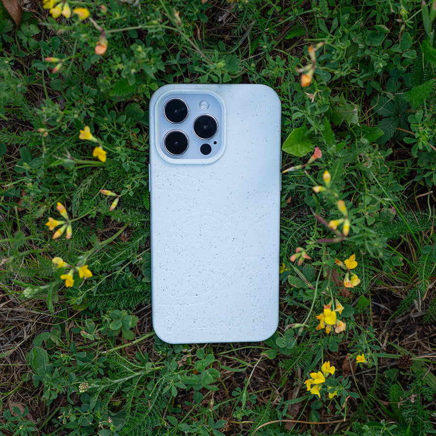 iPhone 15 Hülle - Schildkröte bunt - "Kura-Kura" - nachhaltig
