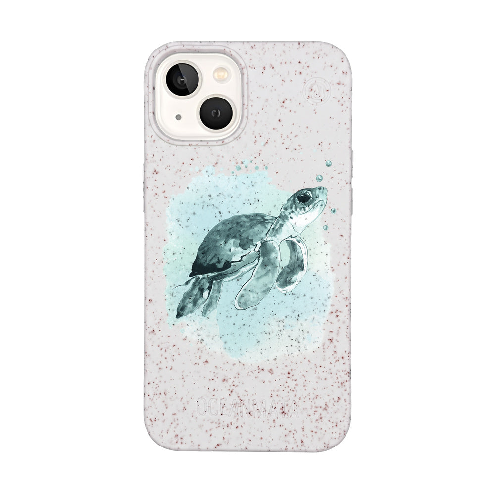 iPhone 13 Case - Turtle Green - "Baby Turtle" - sustainable