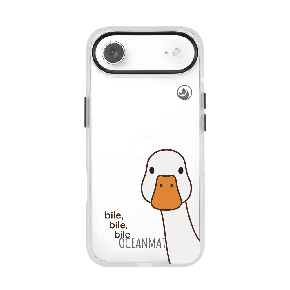 iPhone 17 Air Hülle - Ente weiß - "Bile Bile Bile" - nachhaltig