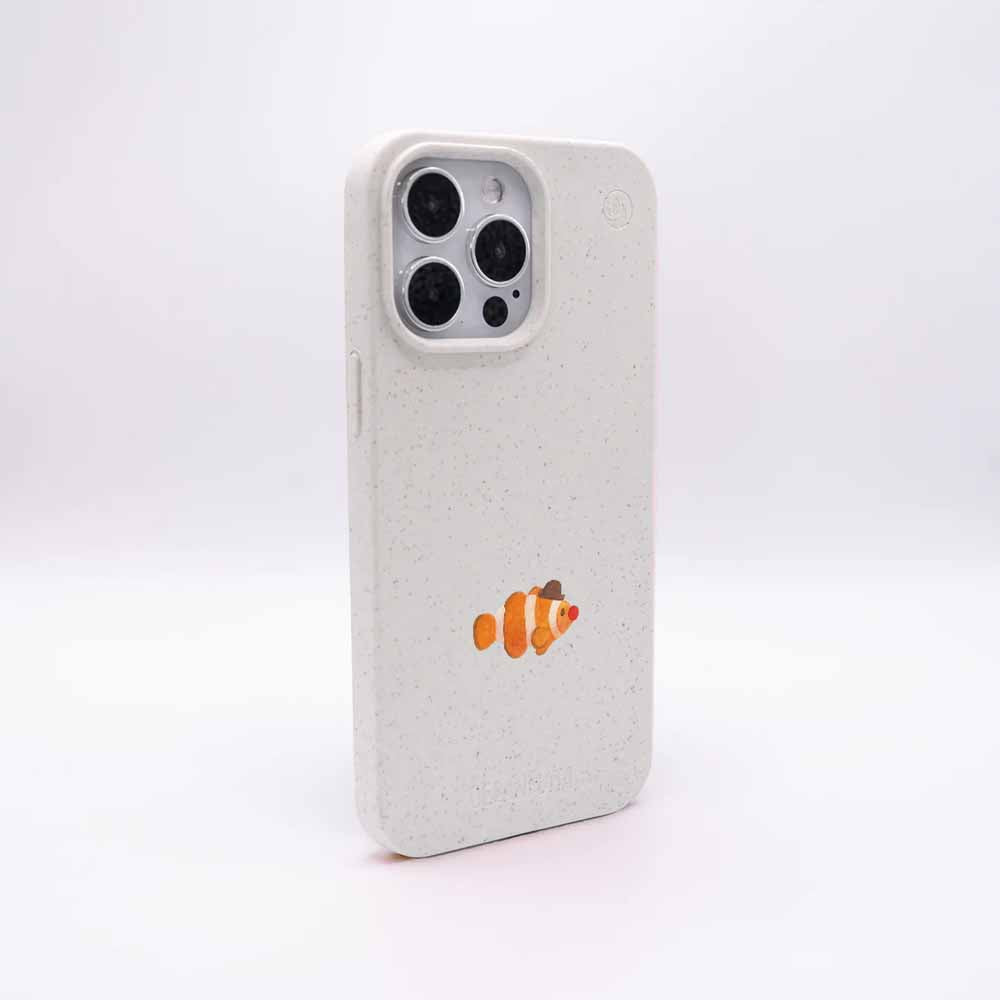 iPhone 13 pro max Hülle - Clownfisch weiß - "Mr.Clown-Fish" - nachhaltig