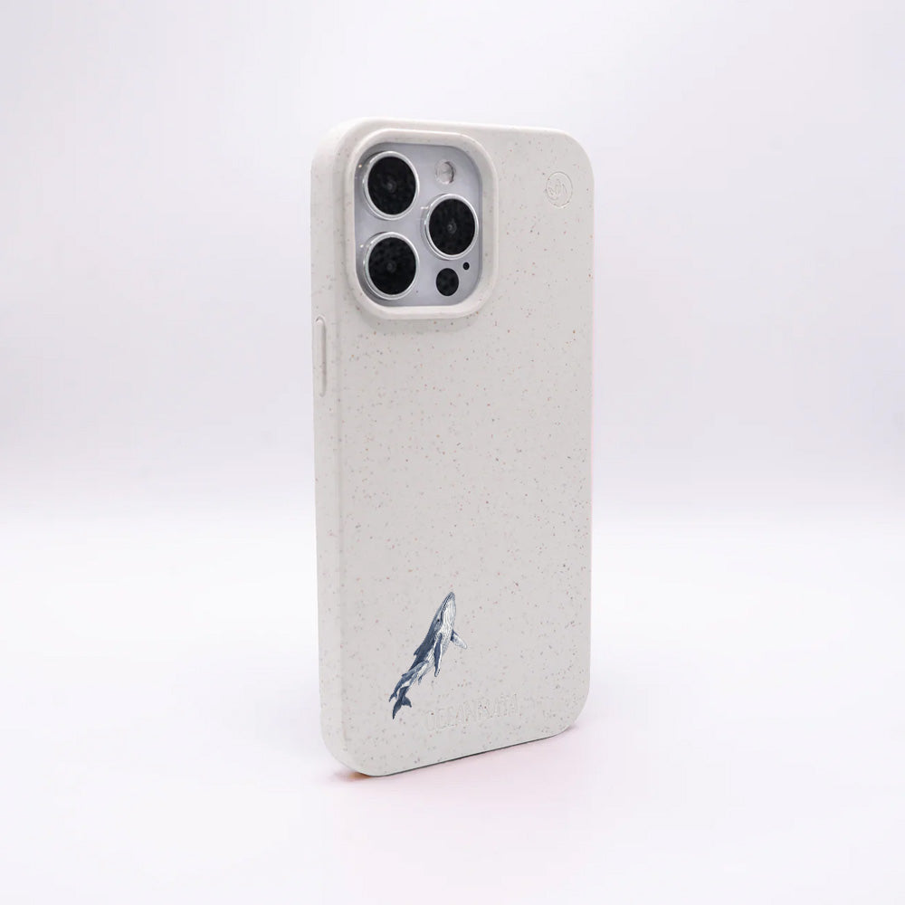 iPhone 14 pro Hülle - Buckelwal weiß - "OceanLullaby" - nachhaltig