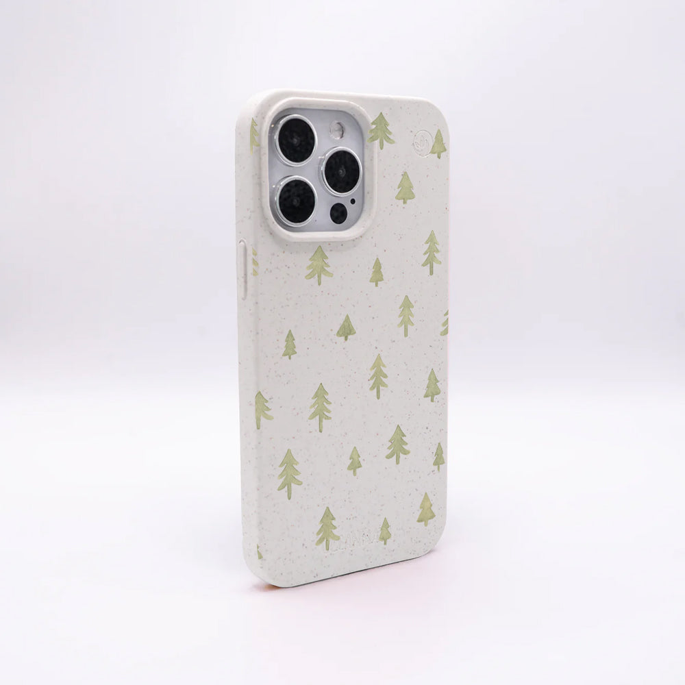 iPhone 12 mini Hülle - Winter weiß - "Winterwald" - nachhaltig