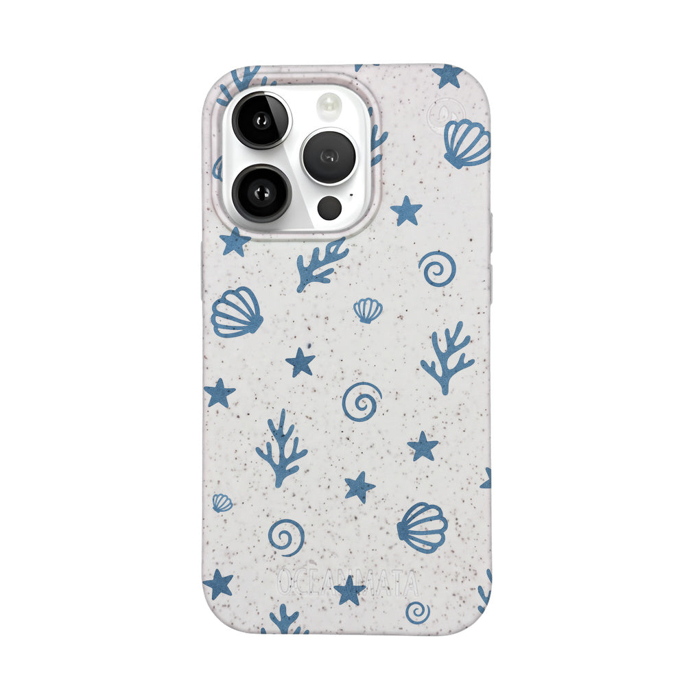 iPhone 14 Pro Case - Coral White - "BlueCoralLife" - Sustainable