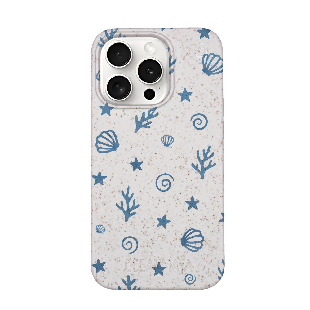 iPhone 15 Pro Max Case - Coral White - "BlueCoralLife" - sustainable