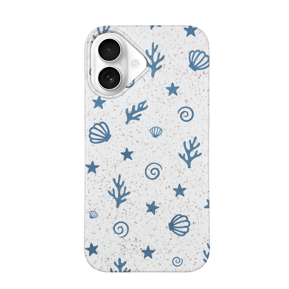 iPhone 16 Case - Coral White - "BlueCoralLife" - sustainable