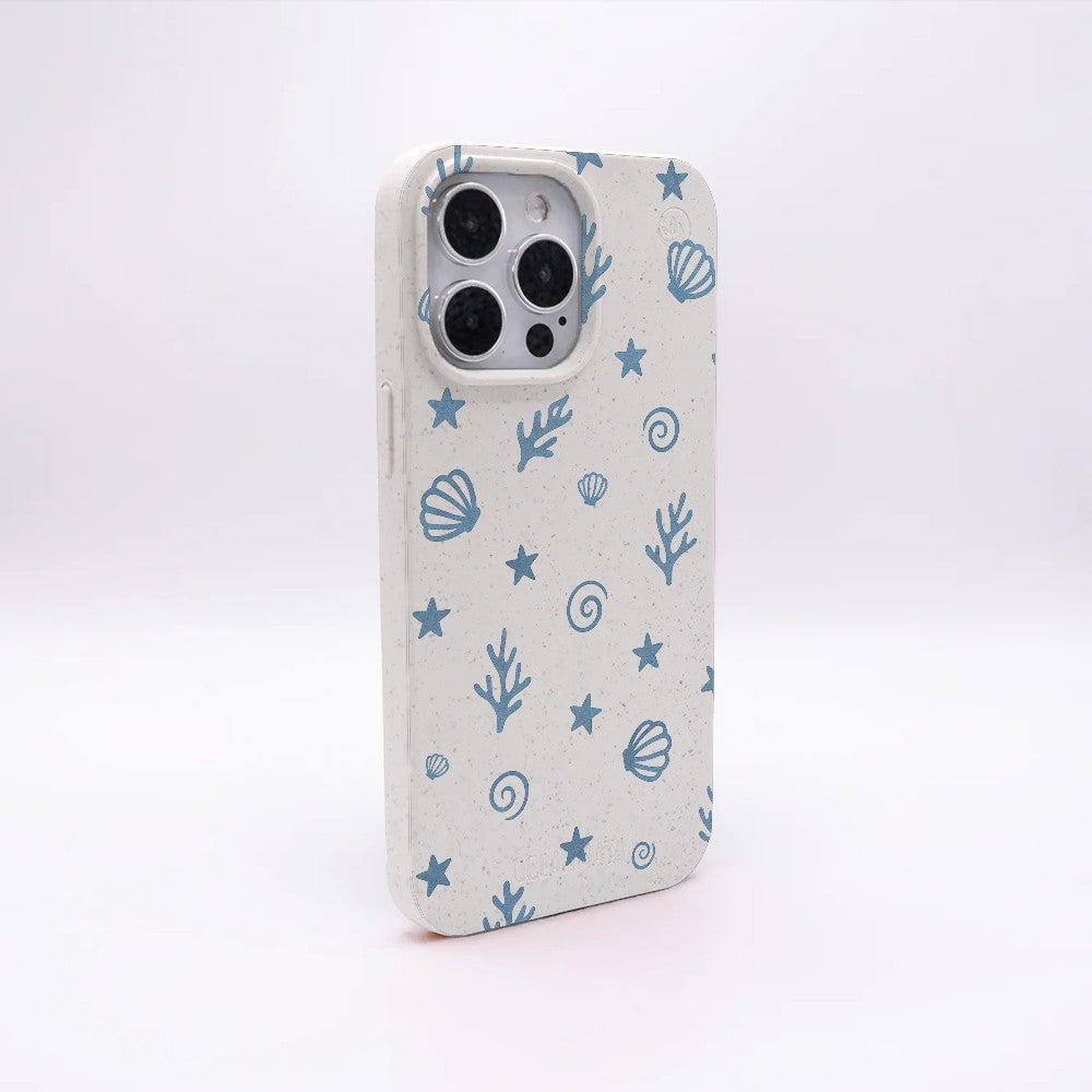 iPhone 16 Pro Case - Coral White - "BlueCoralLife" - sustainable