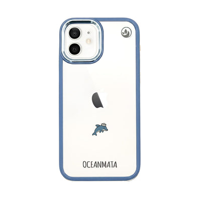 iPhone 12 mini Case - Dolphin Blue - "Captain Dolphin" - sustainable