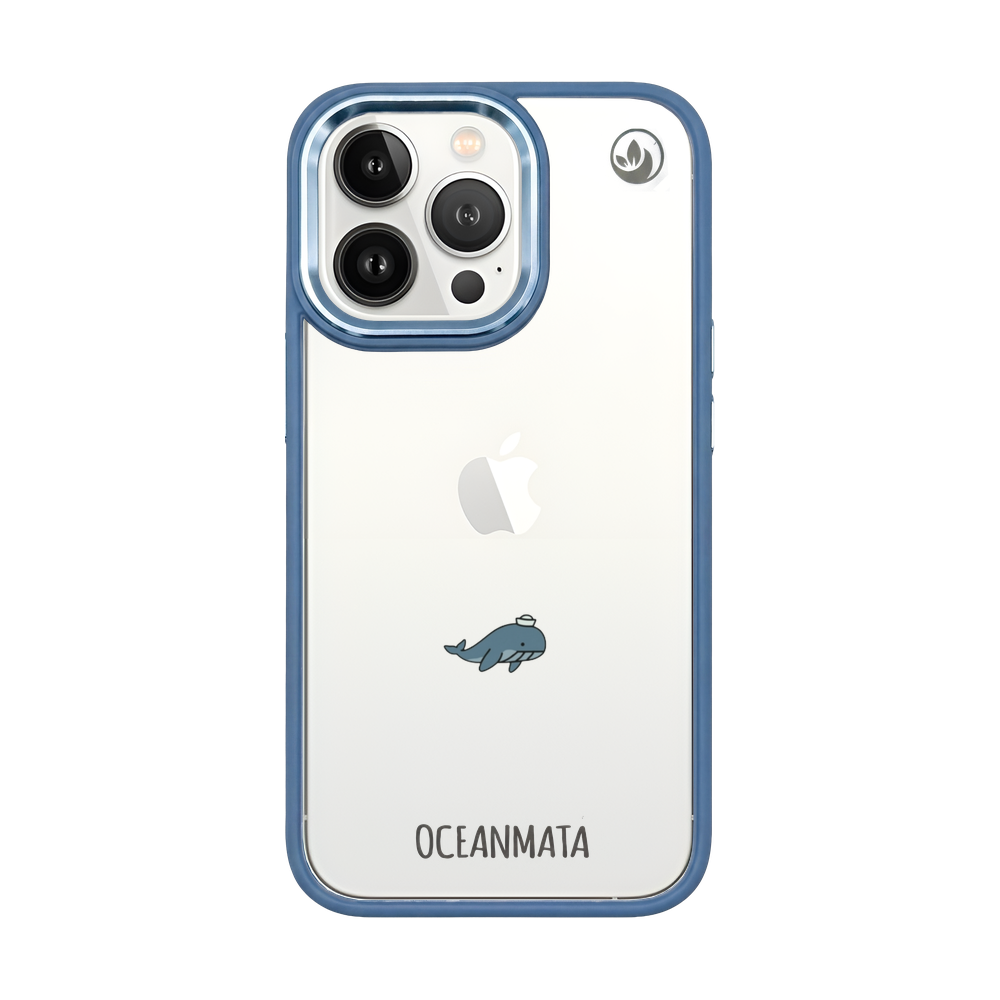 iPhone 13 pro max Hülle - Wal blau - "Captain Whale" - nachhaltig