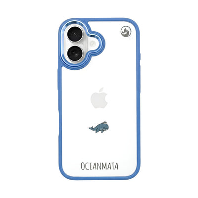 iPhone 16 Case - Whale Blue - "Captain Whale" - sustainable