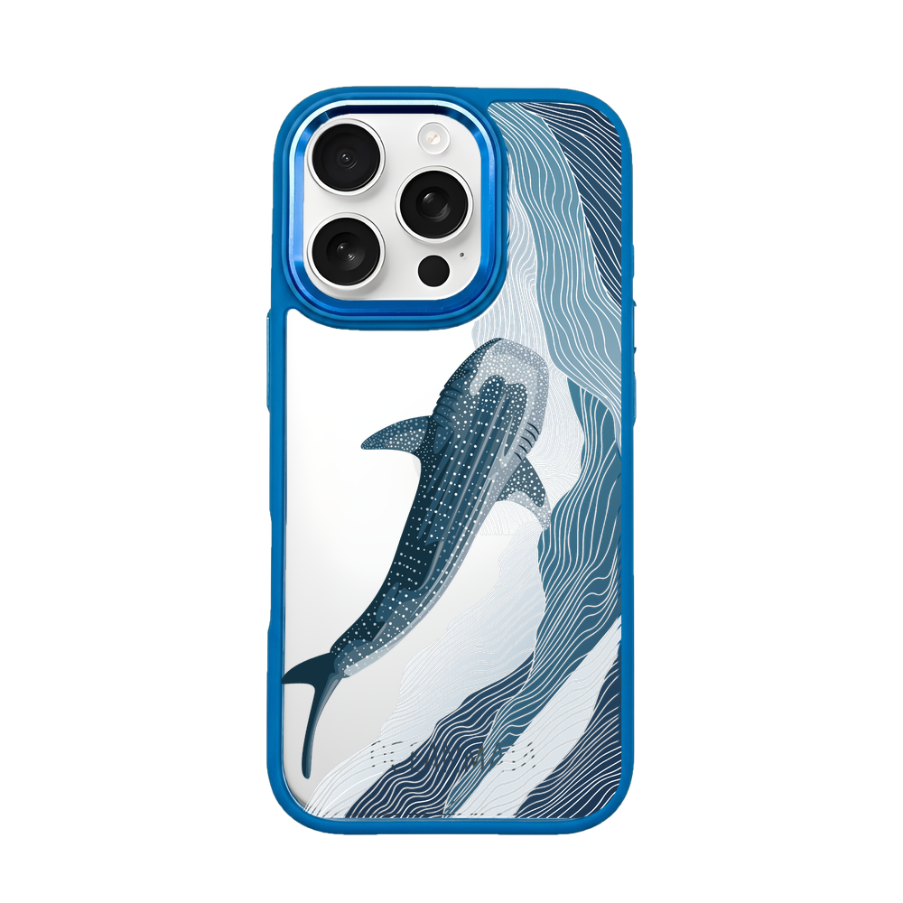 iPhone 16 pro Hülle - Walhai blau - "DeepWater" - nachhaltig