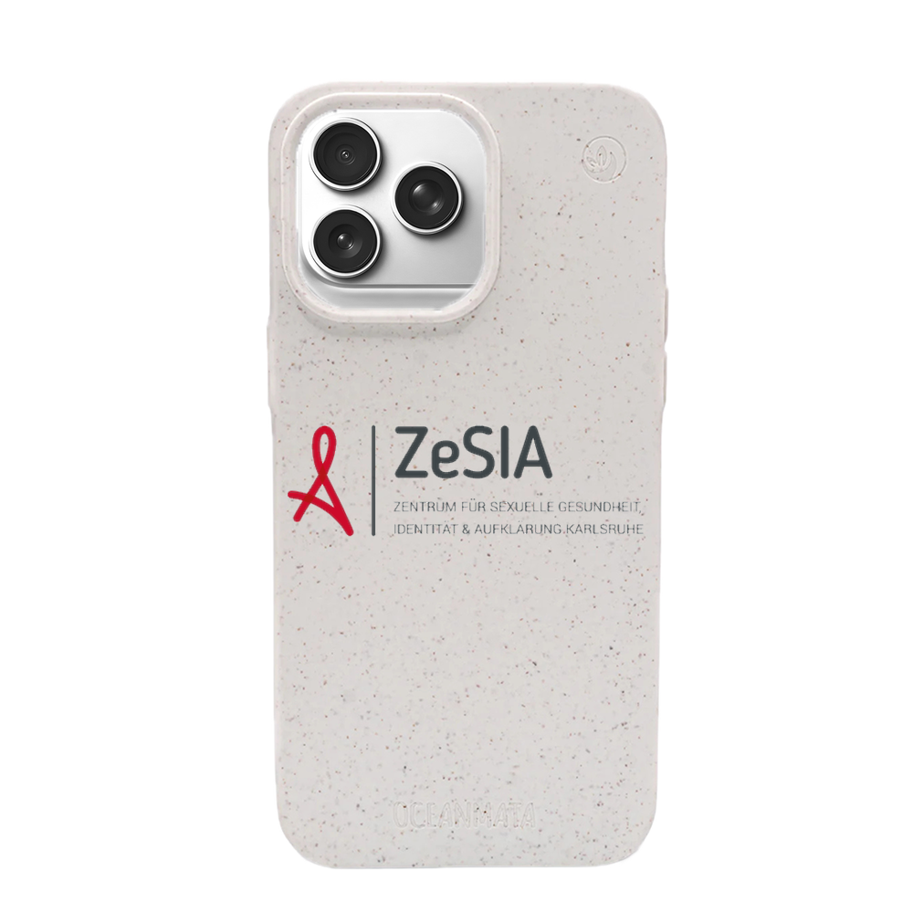ZeSIA Karlsruhe × OceanMata Hülle Weiß – iPhone 17 pro max (Muster)
