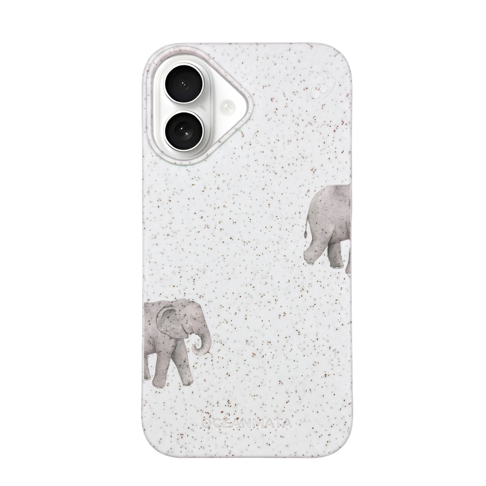 iPhone 16 Case - White Elephant - "Ele-Fant" - sustainable
