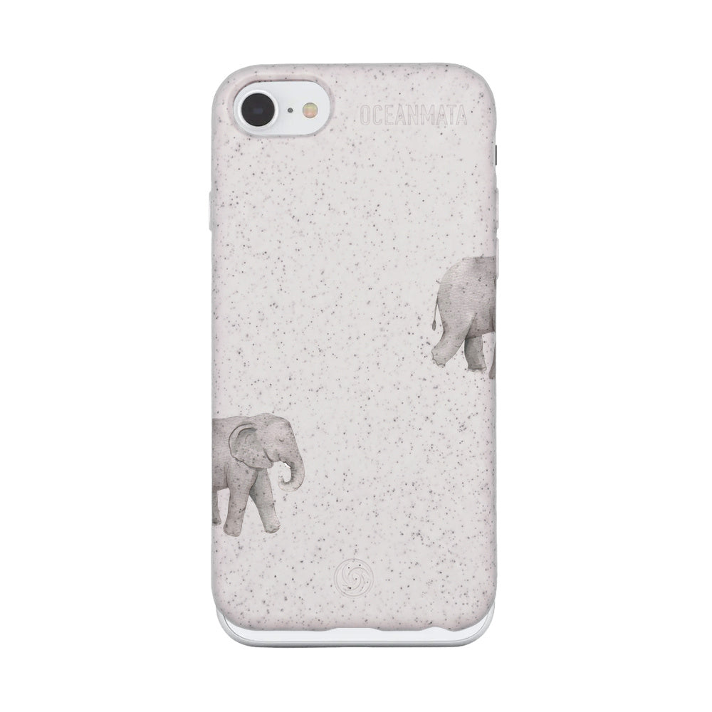 iPhone SE/7/8 Case - Elephant white - "Ele-Fant" - sustainable