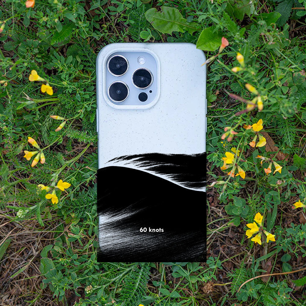 iPhone 17 Air Hülle - Düne weiß - "60knots" - nachhaltig