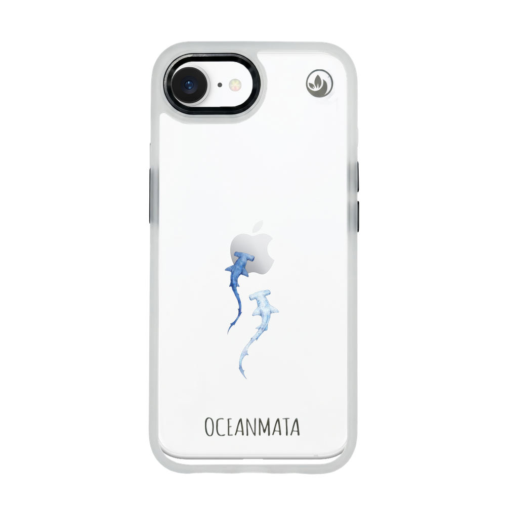 iPhone 16e/17e Hülle - hai blau - "Hammerhead" - nachhaltig