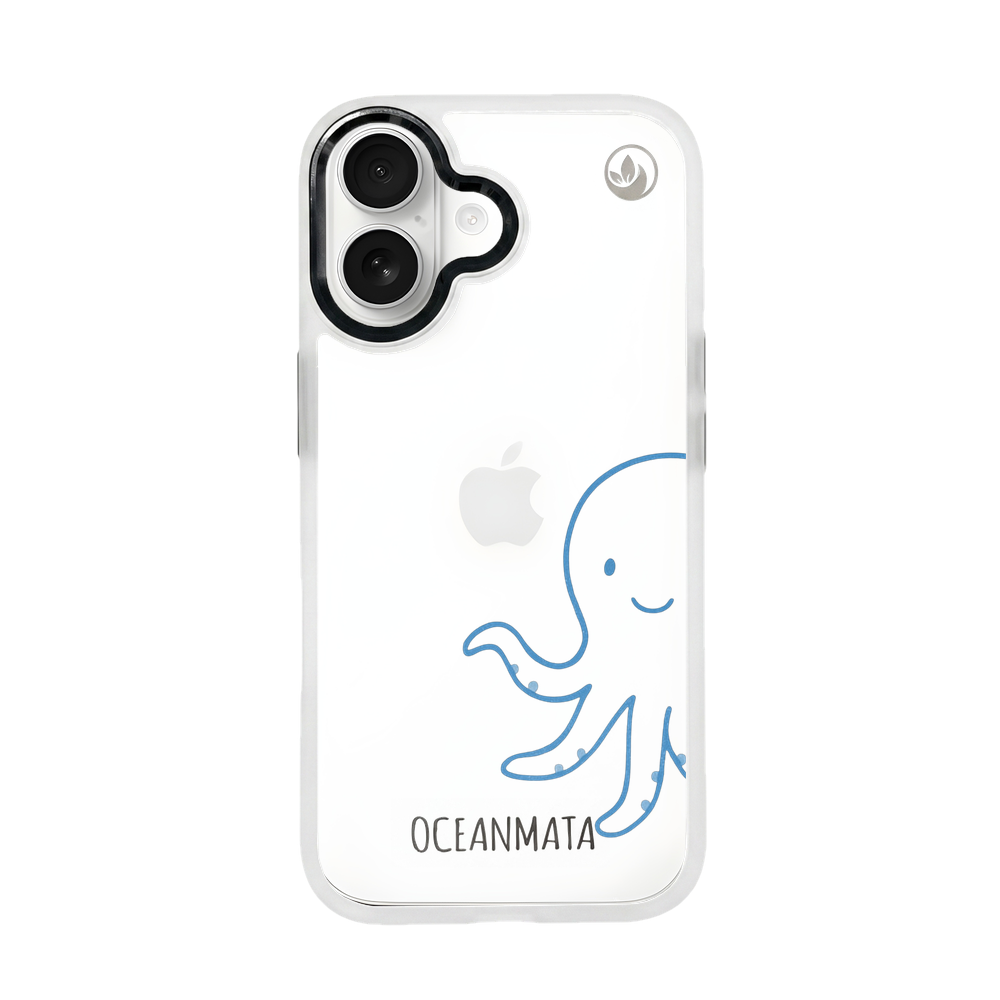 iPhone 17 Hülle - Pinguin weiß - "HappyPinguin" - nachhaltig