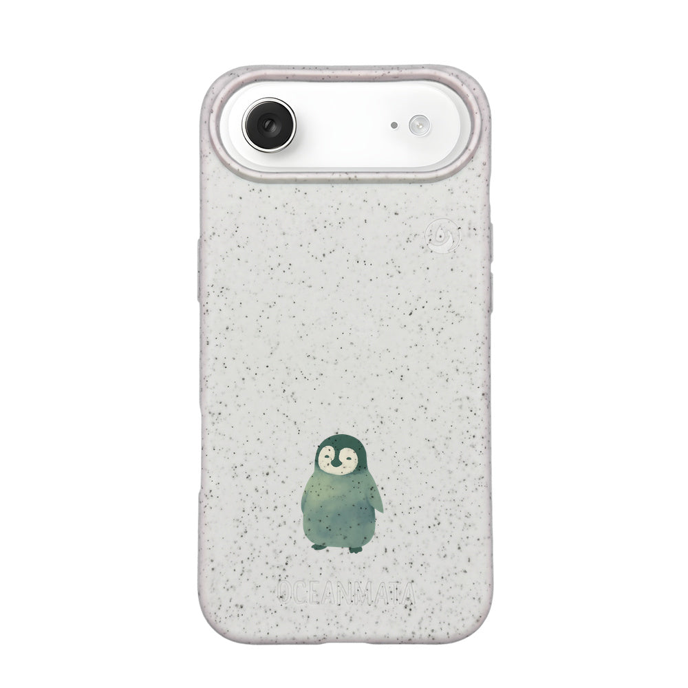iPhone 17 Air Case - Penguin white - "HappyPenguin" - sustainable