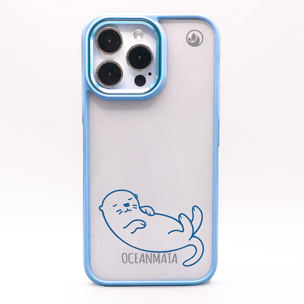 iPhone 16 pro Hülle - Otter blau - nachhaltig