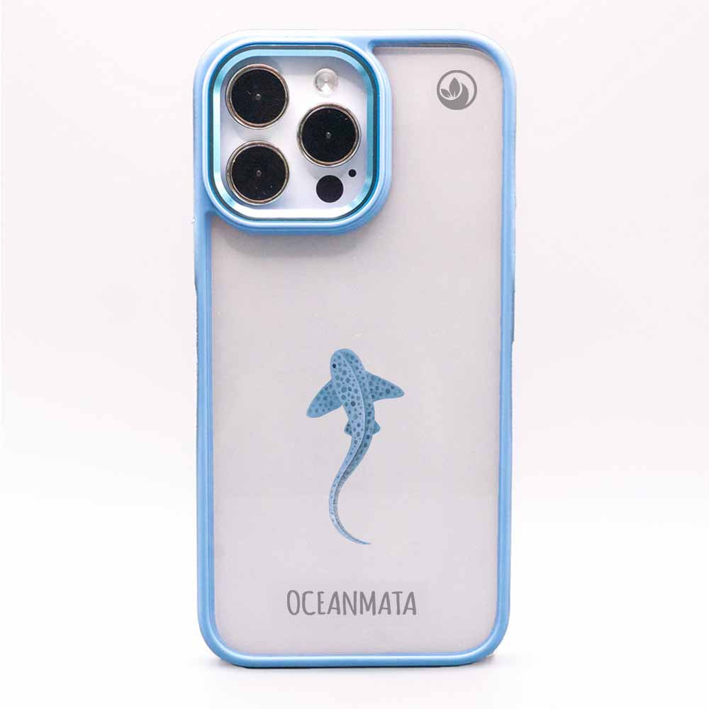 iPhone 14 pro max Hülle - Leopardenhai blau - "BlueLeopard" - nachhaltig