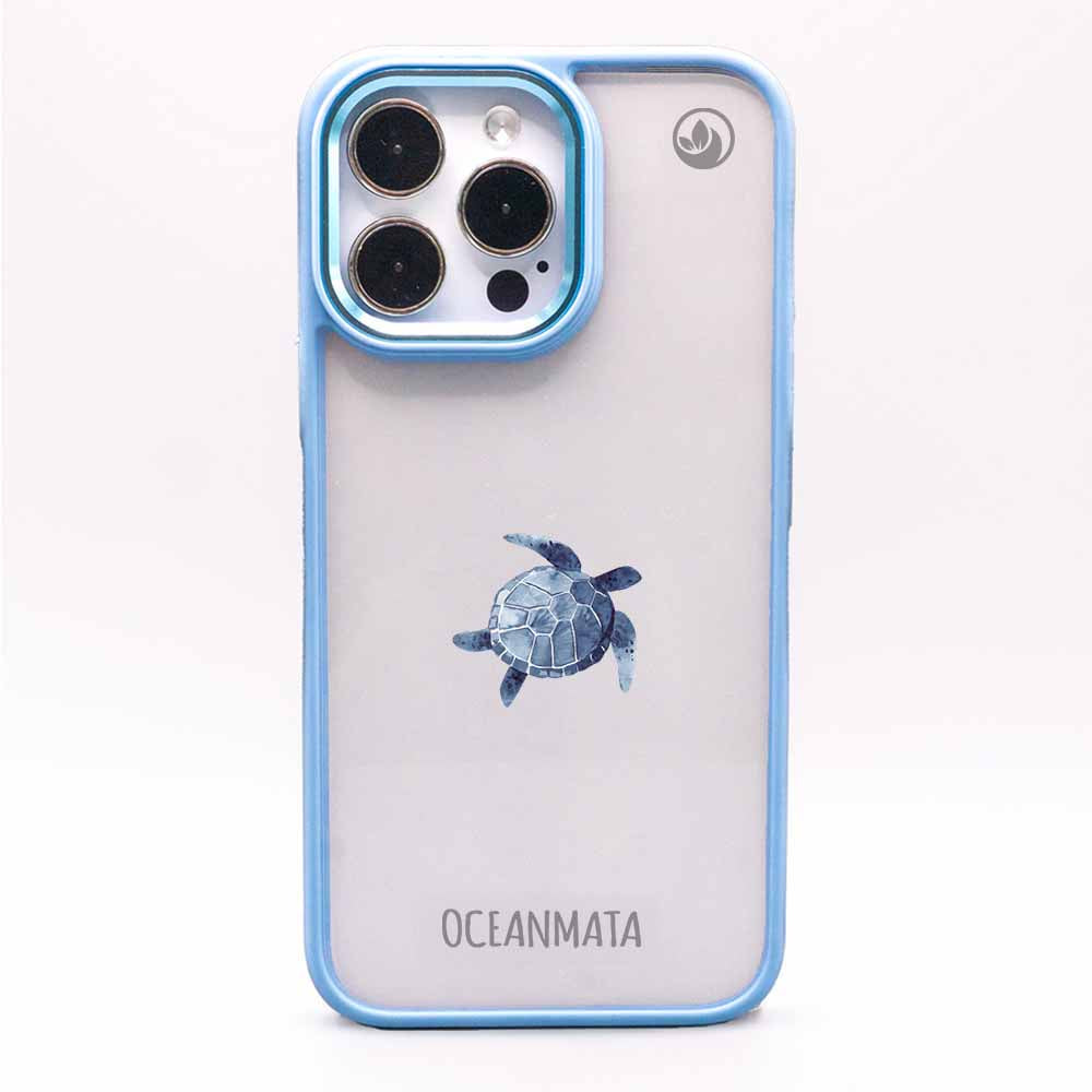 iPhone 13 Hülle - Turtle blau - "Shellie" - nachhaltig
