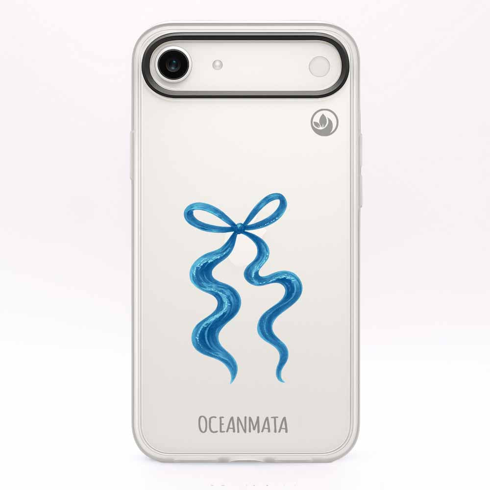 iPhone 17 Air Hülle - Schleife blau - "tideknot" - nachhaltig