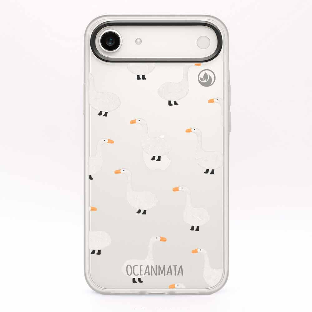 iPhone 17 Air Hülle - gans blau - "Goose Fella" - nachhaltig