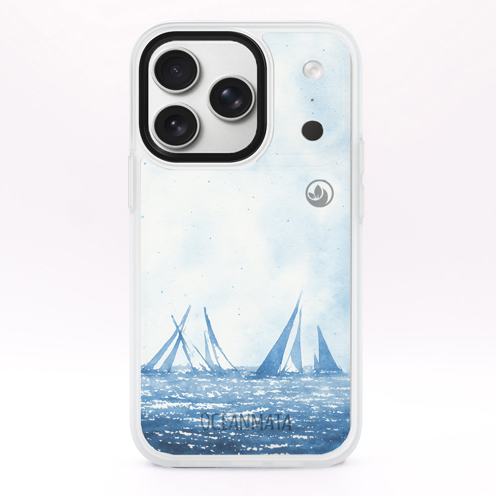 iPhone 17 pro Hülle - segeln blau - "BlueHorizon" - nachhaltig
