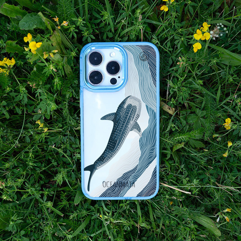 iPhone 17 pro max Hülle - Walhai blau - "DeepWater" - nachhaltig