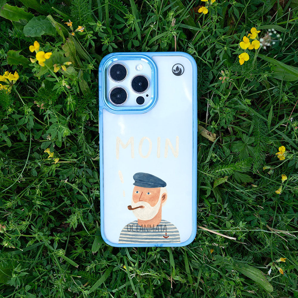 Samsung S24+ Hülle - Moin blau - "Ostfriese" - nachhaltig