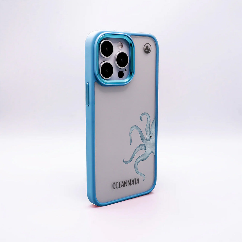 Samsung S25+ Hülle - Oktopus blau - "TentacleTheory" - nachhaltig