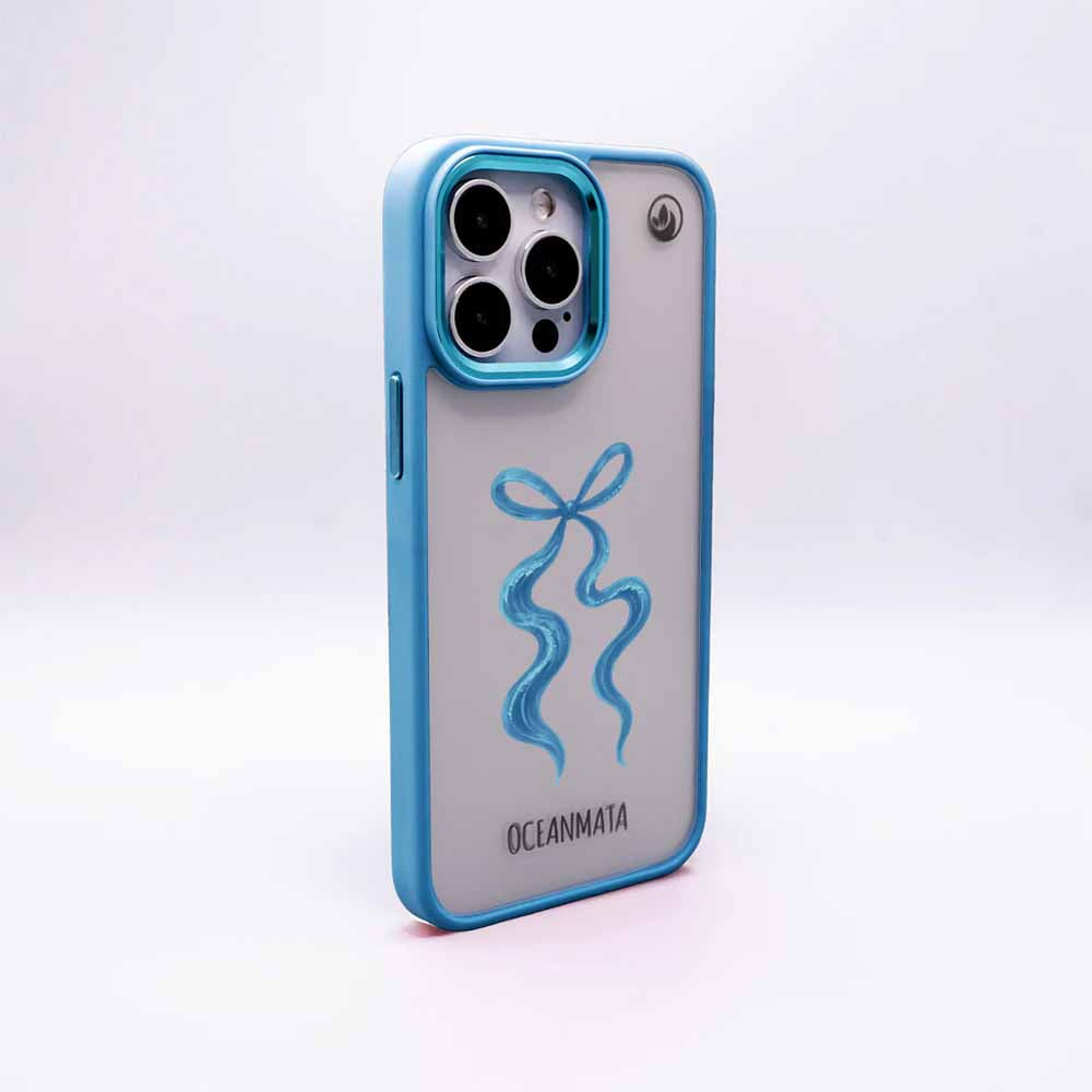 Samsung S25+ Hülle - Schleife blau - "tideknot" - nachhaltig