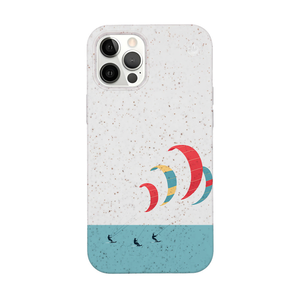 iPhone 12 Pro / iPhone 12 Case - Kite White - "Kitesurf" - sustainable