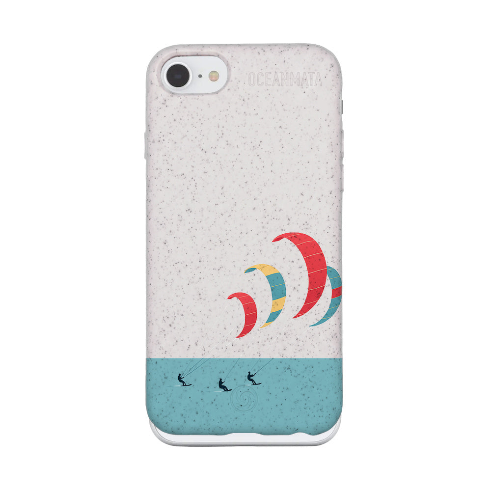 iPhone SE/7/8 Case - Kite White - "Kitesurf" - sustainable
