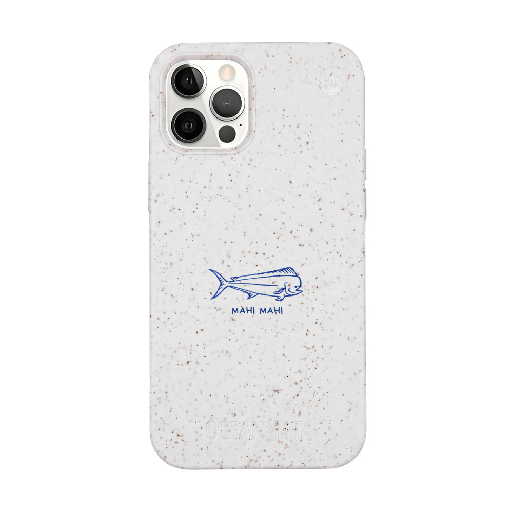 iPhone 12 Pro / iPhone 12 Case - Fish white - "MahiMahi" - sustainable