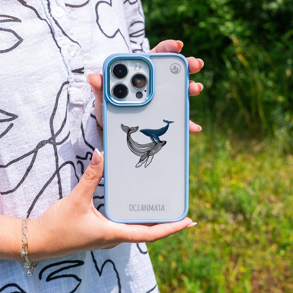 Samsung S24+ Hülle - Wal blau - "BlueWhale" - nachhaltig