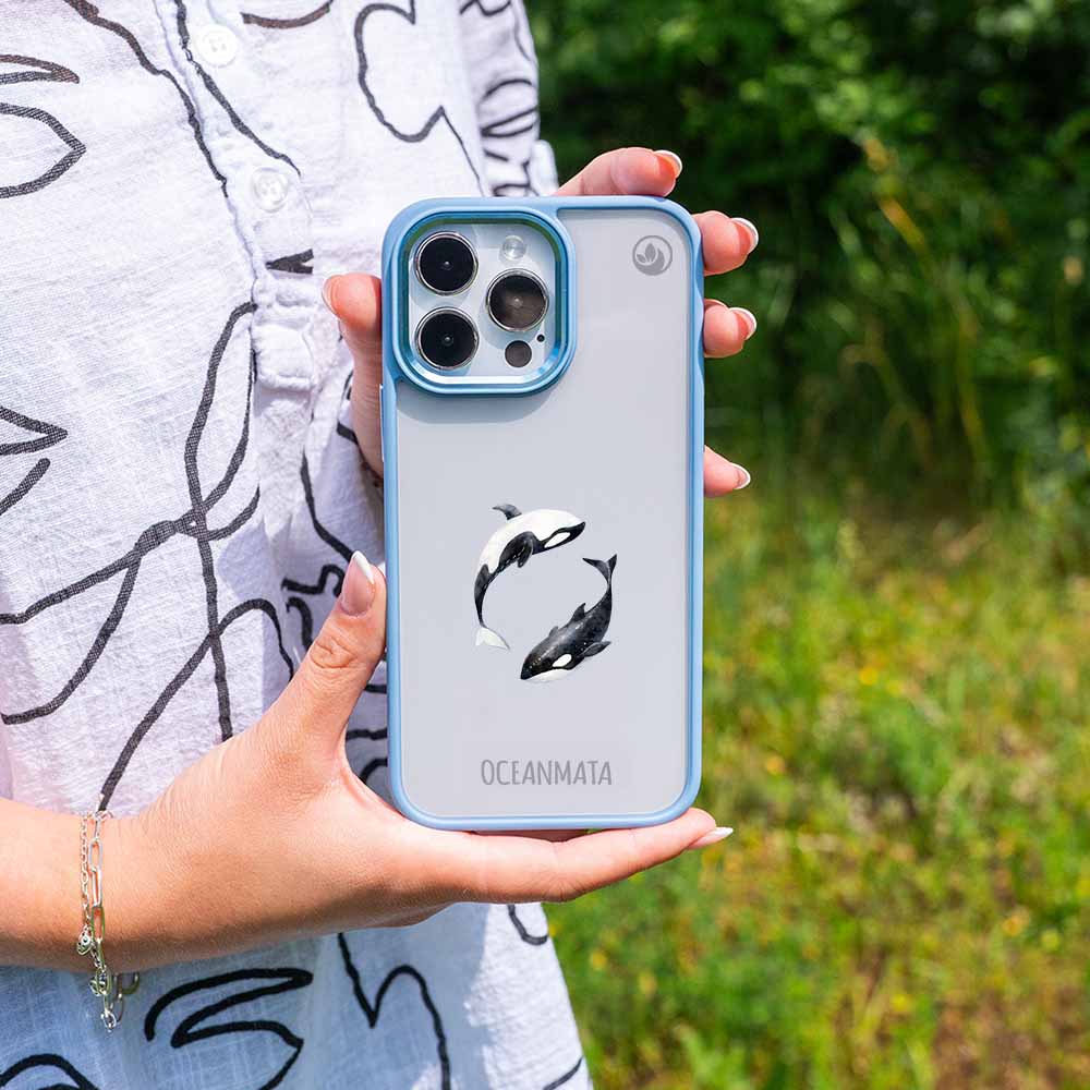 iPhone SE/7/8 Hülle - Orca blau - "OrcaFlow" - nachhaltig
