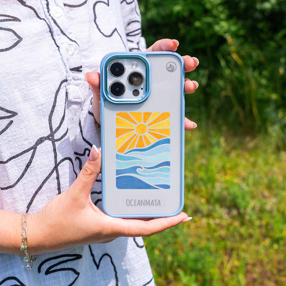 iPhone SE/7/8 Hülle - Meer blau - "Sun&Sea" - nachhaltig