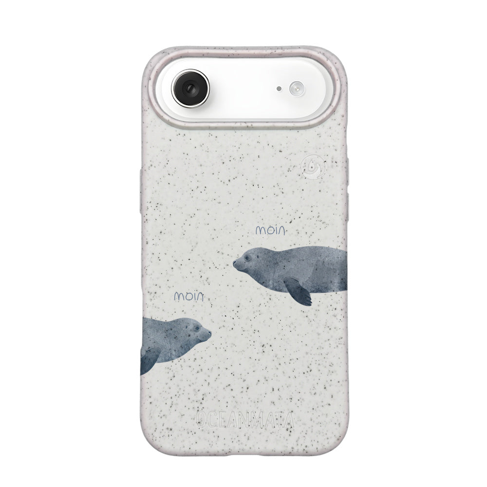 iPhone 17 Air Case - Seal White - "mooornin" - sustainable
