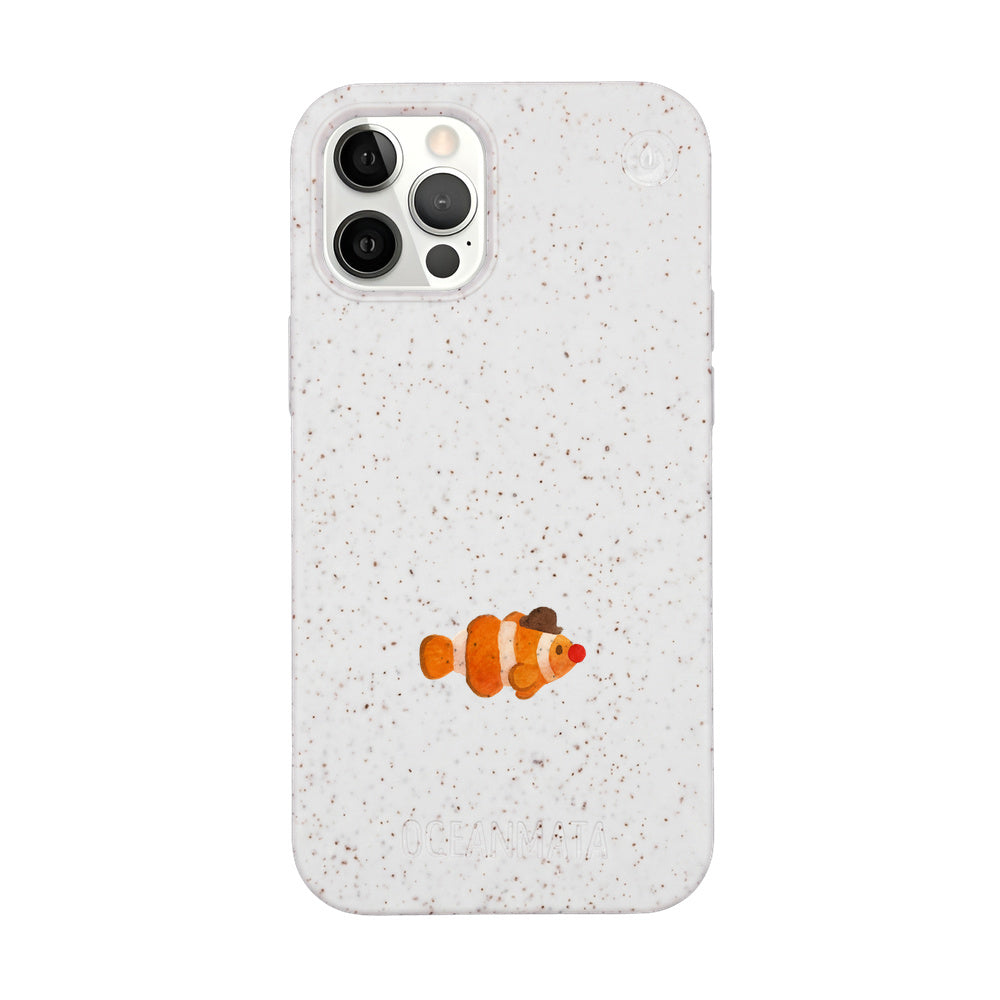 iPhone 12 Pro / iPhone 12 Case - Clownfish white - "Mr.Clown-Fish" - sustainable