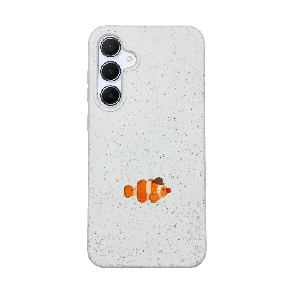 Biologisch abbaubare Handyhülle Samsung A55 Mrclownfish — kompostierbar — Vorderseite