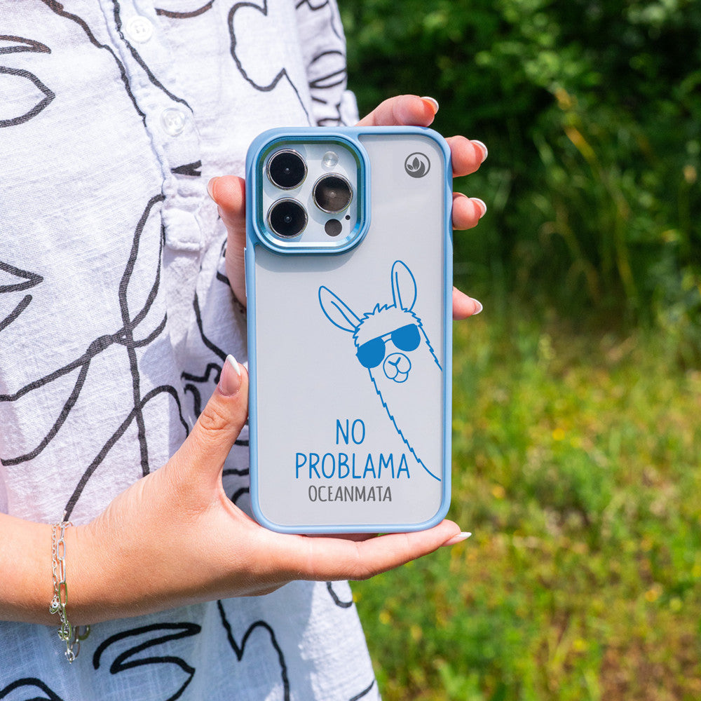 iPhone 12 pro / iPhone 12 Hülle - Lama - "No Problama" nachhaltig