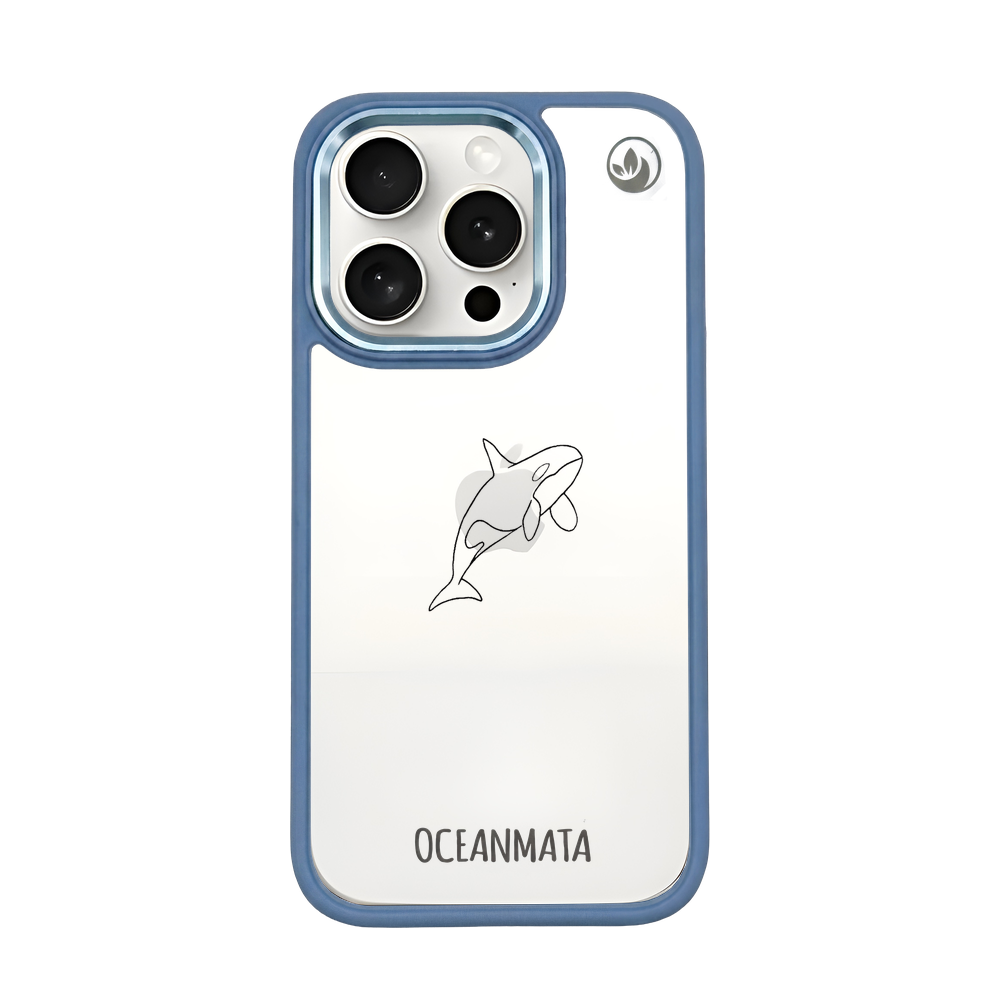 iPhone 15 pro max Hülle - Orca blau - "OrcaFlow" - nachhaltig