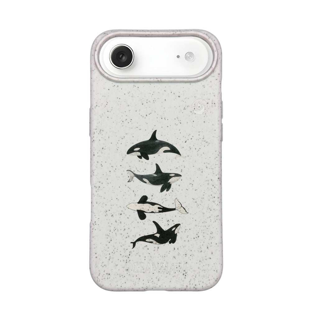 iPhone 17 Air Case - Orca White - "OrcaFamily" - sustainable
