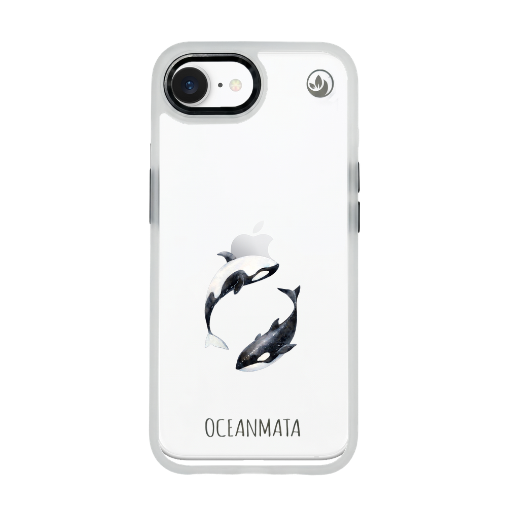 iPhone 16e/17e Hülle - Orca blau - "OrcaFlow" - nachhaltig