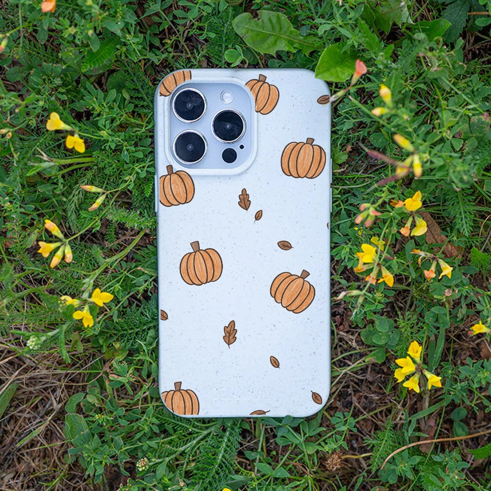 Biologisch abbaubare Handyhülle iPhone 18 Pro Max / 17 Pro Max Pumpkin — kompostierbar — Bonus