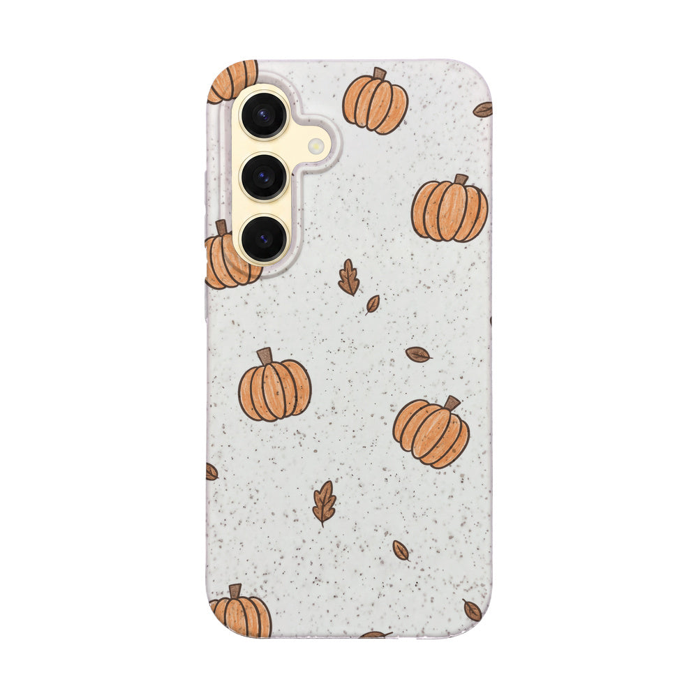 Biologisch abbaubare Handyhülle Samsung S24 Pumpkin — kompostierbar — Vorderseite